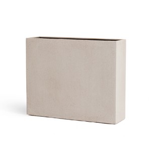 фото Кашпо Effectory Beton высокий Девайдер - белый песок,25*92*h75 см