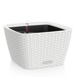фото Бачино кашпо 30*30*18 белый с сист. полива