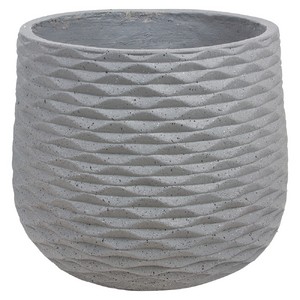 фото Кашпо Cells graphite Jar файберклэй, D40хH35 см