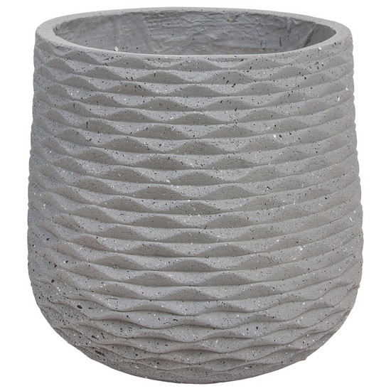 фото Кашпо Cells graphite Jar файберклэй, D30хH29 см