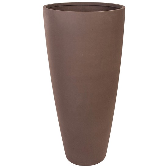 фото Кашпо Brown Vase файберстоун, D46хH98 см