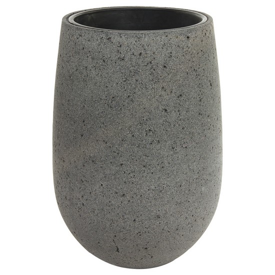фото Кашпо Plain laterite grey Jar файкостоун, D51хH75 см, с тех.горшком