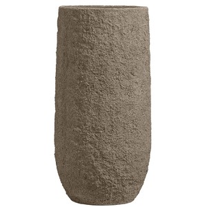 фото Кашпо TREEZ Effectory Terra Высокий конус тёмный беж в-91, д-45 см
